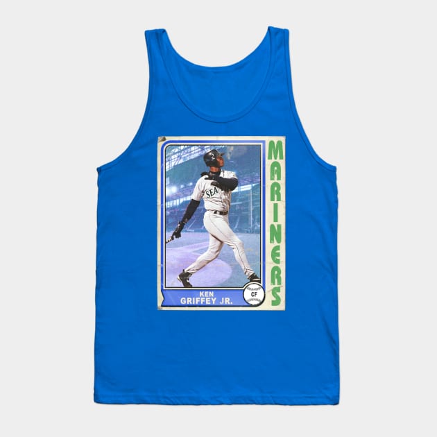 Retro Style Griffey Trading Card Tank Top by darklordpug